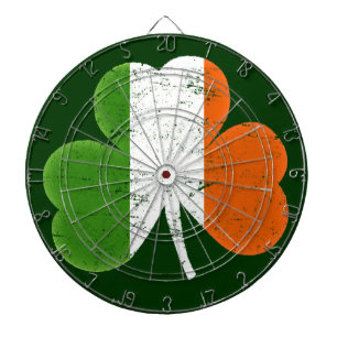 Irland Flag Shamrock Dartscheibe