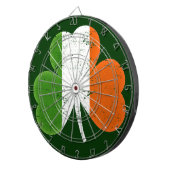 Irland Flag Shamrock Dartscheibe (Vorderseite rechts)