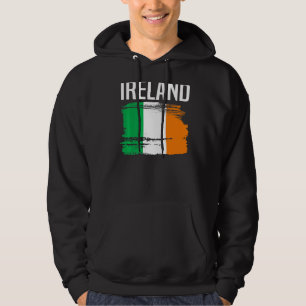 Irland Flag St Patricks Day Vintag erschüttert III Hoodie