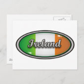 Irland-Flagge 1 Postkarte (Vorne/Hinten)