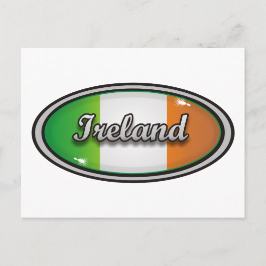 Irland-Flagge 1 Postkarte (Vorderseite)