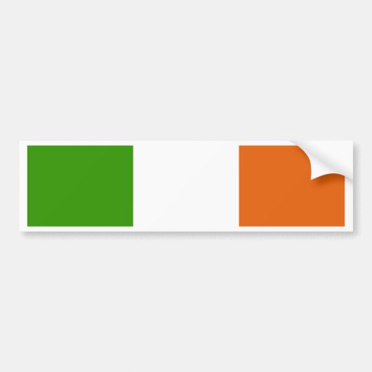 Irland-Flagge Autoaufkleber (Vorne)