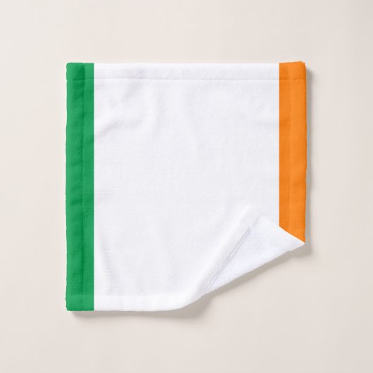 Irland-Flagge Badhandtuch Set (Waschlappen)