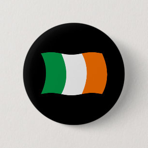 Irland-Flagge-Button Button