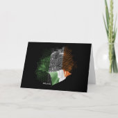 Irland-Flagge Dankeskarte (Vorderseite)