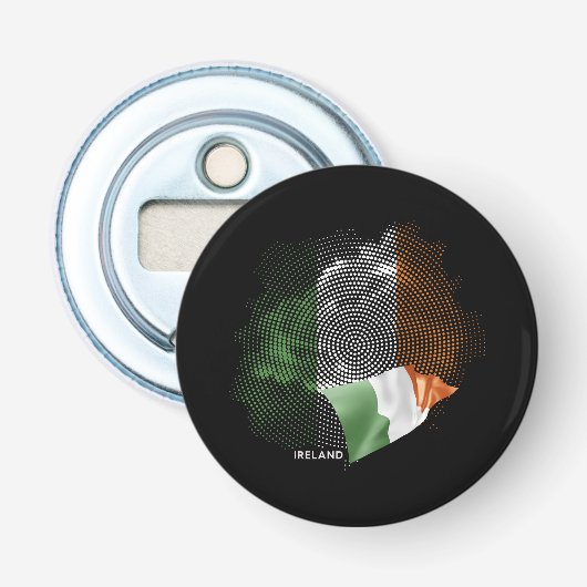 Irland-Flagge Flaschenöffner (Vorderseite)