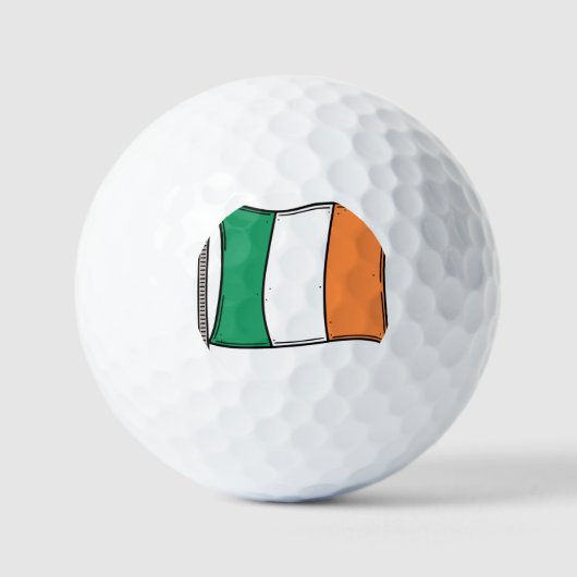 Irland, Flagge, Golfball ⛳ (Vorderseite)