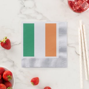 Irland Flagge: Irisches Banner, Freies UK Serviette