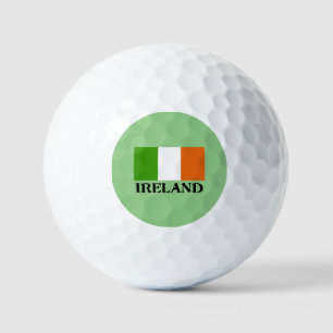 Irland-Flagge, mit Golfball