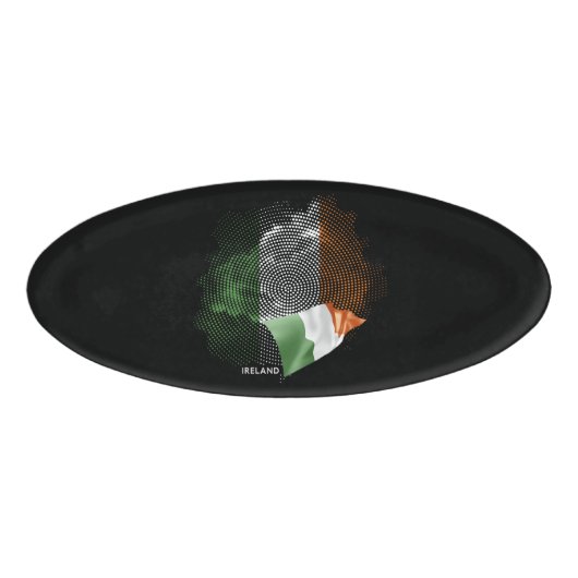 Irland-Flagge Namenschild (Vorderseite)