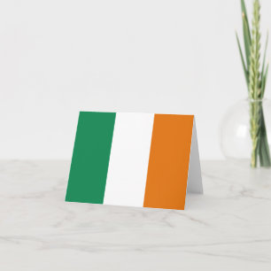 Irland Flagge Notizkarte Karte