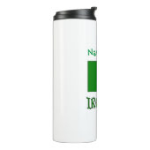 Irland Flagge Personalisiert Thermosbecher (Nach links gedreht)