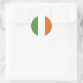 Irland-Flagge Runder Aufkleber (Tasche)