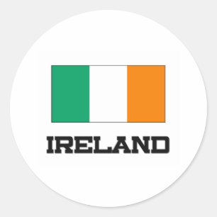 Irland-Flagge Runder Aufkleber