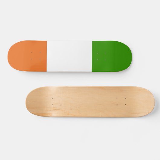Irland-Flagge Skateboard (Horizontal)