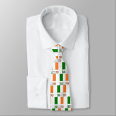 Irland - Flagge und Wort Krawatte (Gebunden)
