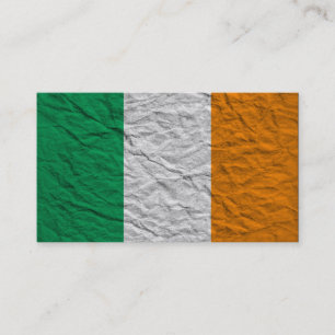 Irland-Flagge Visitenkarte