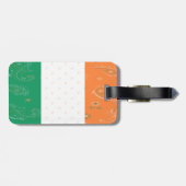 Irland-Flaggen-Gepäckanhänger Gepäckanhänger (Rückseite horizontal)