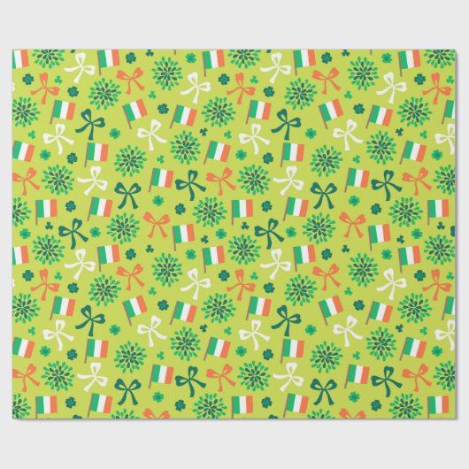 Irland Flaggen Geschenkpapier (Flach)