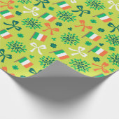 Irland Flaggen Geschenkpapier (Ecke)