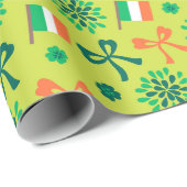 Irland Flaggen Geschenkpapier (Rolleneckpunkt)
