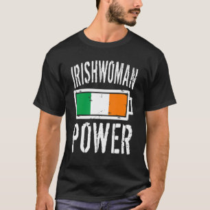 Irland Flaggen Irische Power Battery Proud T-Shirt