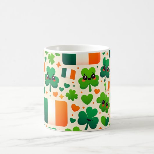 Irland Flaggen Irish Kleeblatt Celtic St Patricks Kaffeetasse (Mittel)