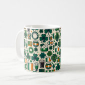 Irland Flaggen Irish Kleeblatt Celtic St Patricks Kaffeetasse (Vorderseite Links)