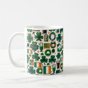 Irland Flaggen Irish Kleeblatt Celtic St Patricks Kaffeetasse