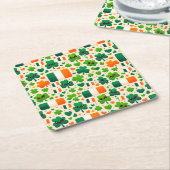 Irland Flaggen Irish Kleeblatt Celtic St Patricks  Rechteckiger Pappuntersetzer (angewinkelt)