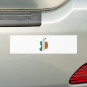 Irland-Flaggen-Karte Autoaufkleber (Auf Auto)