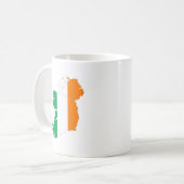 Irland-Flaggen-Karte Kaffeetasse (Vorderseite Links)