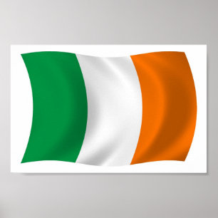 Irland Flaggen Poster Druck