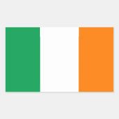 Irland Flaggenaufkleber Rechteckiger Aufkleber (Vorderseite)