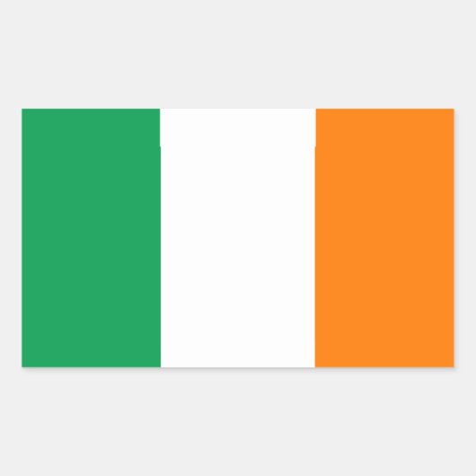 Irland Flaggenaufkleber Rechteckiger Aufkleber (Vorderseite)