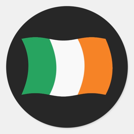 Irland Flaggenaufkleber Runder Aufkleber (Vorderseite)