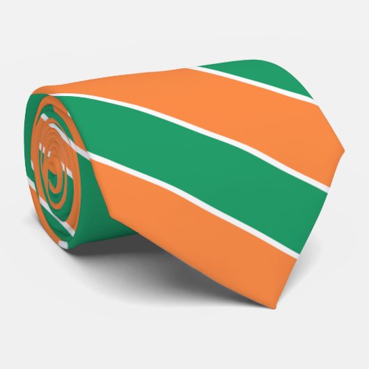 Irland Flaggenfarben Elegant Krawatte (Gerollt)