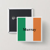 Irland Flaggenfarben Irischer Nachname Benutzerdef Button (Vorne & Hinten)