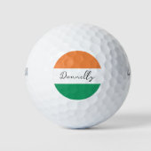 Irland Flaggenfarben Irischer Nachname Benutzerdef Golfball (Vorderseite)