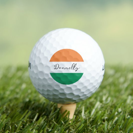 Irland Flaggenfarben Irischer Nachname Benutzerdef Golfball (Insitu T-Shirt)