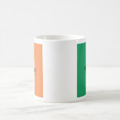 Irland Flaggenfarben Irischer Nachname Benutzerdef Kaffeetasse (Mittel)