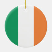 Irland Flaggenfarben Irischer Nachname Benutzerdef Keramik Ornament (Hinten)