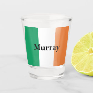 Irland Flaggenfarben Irischer Nachname Benutzerdef Schnapsglas