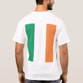 Irland Flaggenfarben Irischer Nachname Benutzerdef T-Shirt (Rückseite)