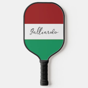 Irland Flaggenfarben Irischer Nachname Name Benutz Pickleball Schläger