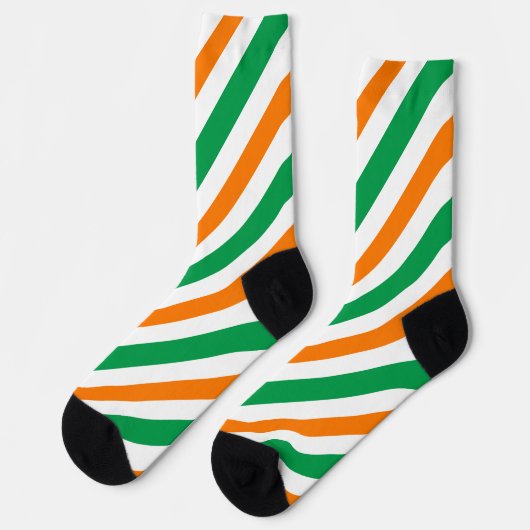Irland-Flaggenmuster Socken (Linkes Detail)