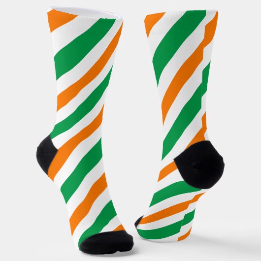 Irland-Flaggenmuster Socken (Gewinkelt)