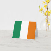 Irland Flaggennotecard Karte (Gelbe Blume)