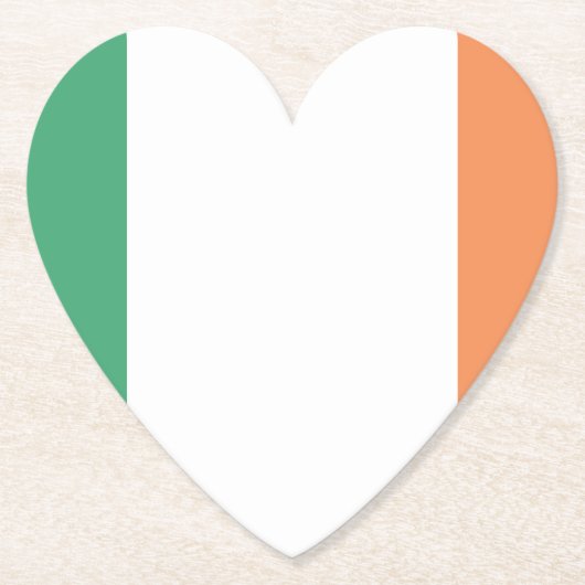 Irland-Flaggenzeichen Untersetzer (Vorderseite)