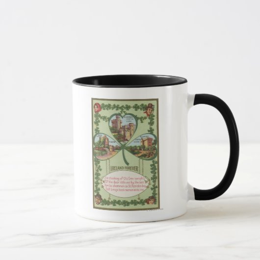 Irland Forever - Cork und Killarney Castles Tasse (Rechts)